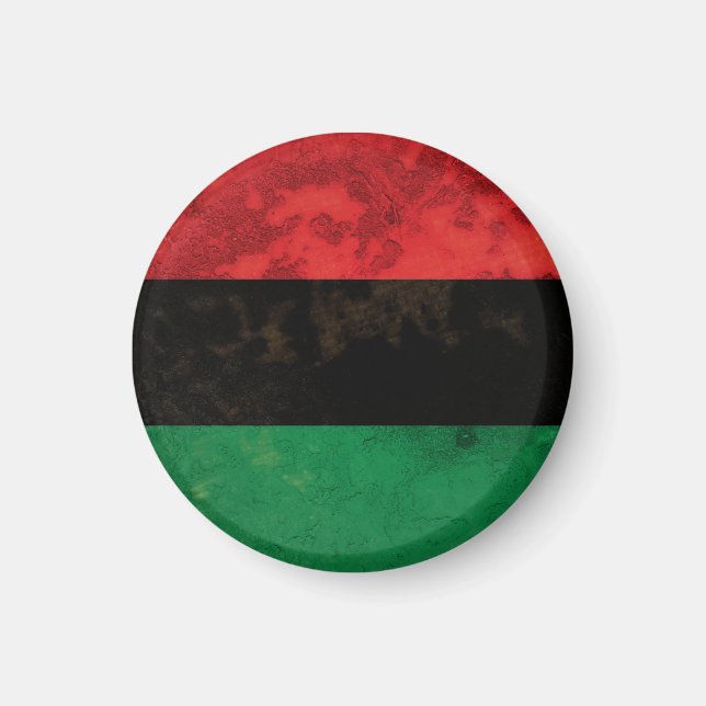 Panafrikanische Flagge Magnet (Vorne)