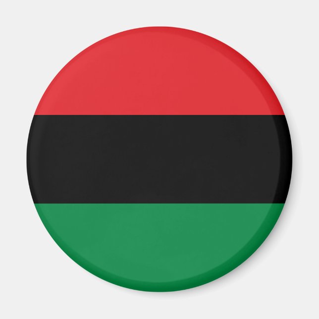 Panafrikanische Flagge Magnet (Vorne)