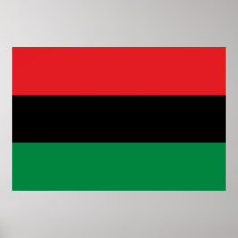 Panafrikanische Flagge Poster