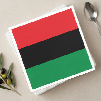 Panafrikanische Flagge Servietten, BLM, Unia Symbo Serviette