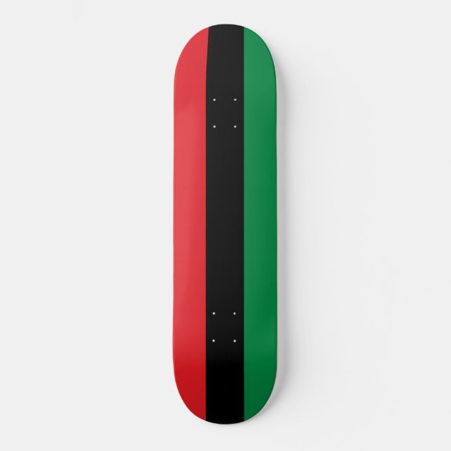 Panafrikanische Flagge Skateboard (Vorderseite)