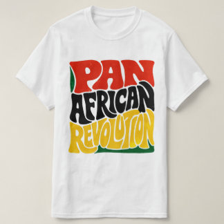 Panafrikanische Revolution Retro-Typografie-Design T-Shirt