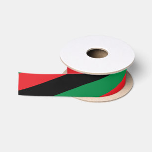 Panafrikanische und afro-amerikanische UNIA-Flag Satinband