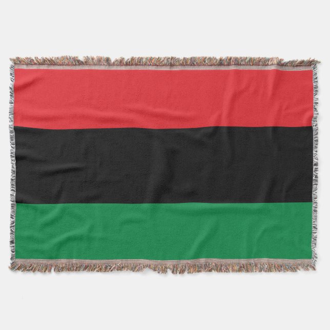 Panafrikanische UNIA-Flagge Decke (Vorderseite)
