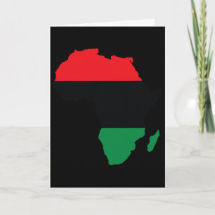 Panafrikanische Unia-Flagge Karte Kontinent Schwar