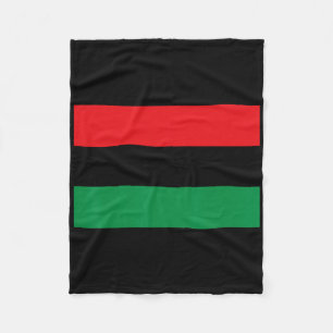 Panafrikanische Unia-Flagge Karte Kontinent Schwar Fleecedecke