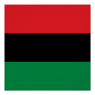 Panafrikanische UNIA-Flagge Poster