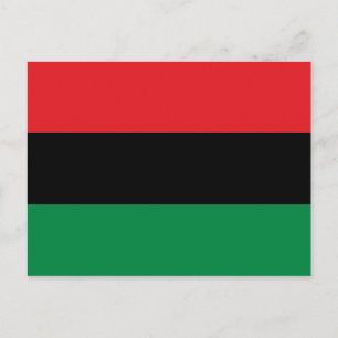 Panafrikanische UNIA-Flagge Postkarte