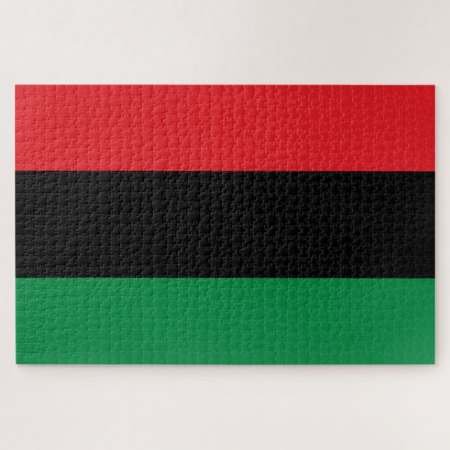 Panafrikanische UNIA-Flagge Puzzle (Horizontal)