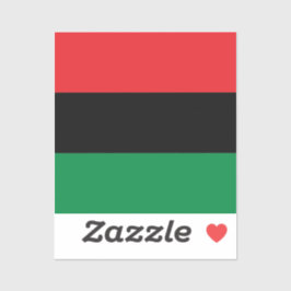 Panafrikanische UNIA Kwanzaa-Flagge Aufkleber