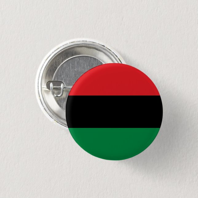 Panafrikanische UNIA Kwanzaa-Flagge Button (Vorne & Hinten)