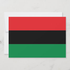 Panafrikanische UNIA Kwanzaa Flagge einfach modern Feiertagskarte