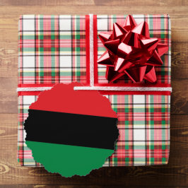 Panafrikanische UNIA Kwanzaa-Flagge Ornament Karte