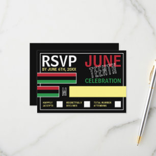 Panafrikanisches Flaggendesign, 19. RSVP-Karte RSVP Karte