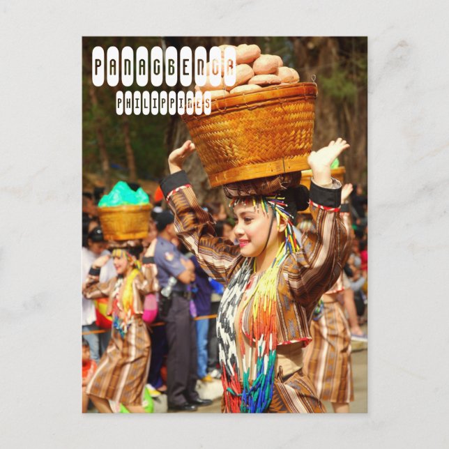 Panagbenga Festival in Baguio Philippinen Postkarte (Vorderseite)