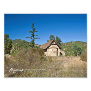 Panagia (Jungfrau mary) Asinou Zypern Fotodruck