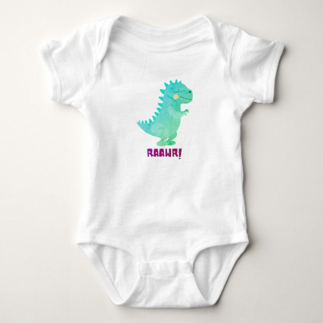 PAÑALERO PARA BEBE DINOSAURIO BABY STRAMPLER (Vorderseite)