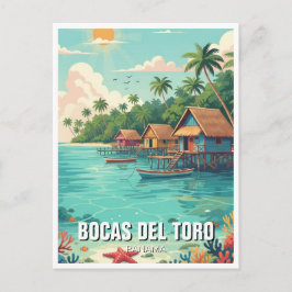 Panama Bocas del Toro Travel Postkarte