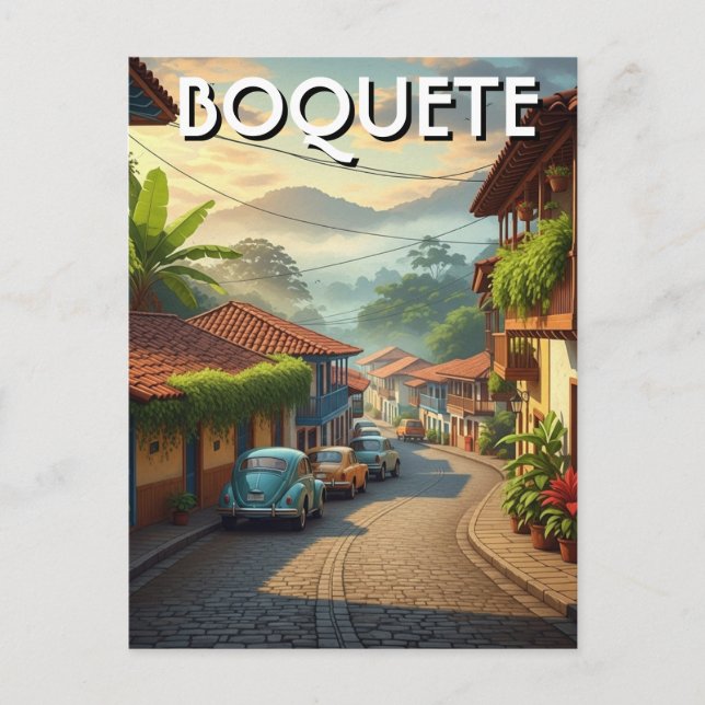 Panama Boquete Reise  Postkarte (Vorderseite)