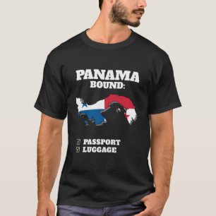Panama Bound Country Travel Panamania Flag Travel T-Shirt