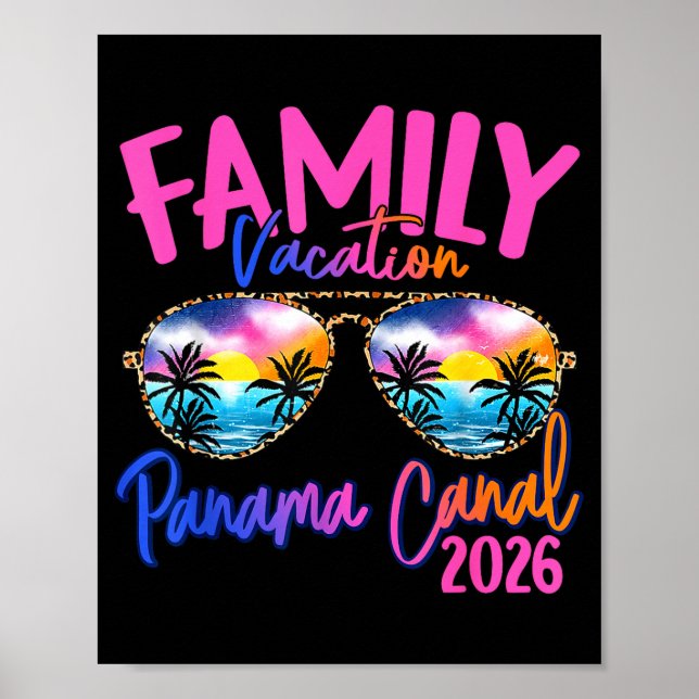 Panama C Vacation 2026 Souvenir Matching Family Gr Poster (Vorne)