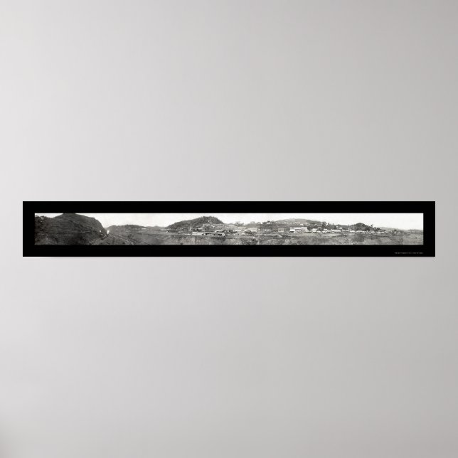 Panama Canal Culebra Foto 1906 Poster (Vorne)