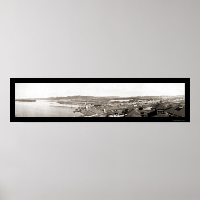 Panama Canal Eintritt Foto 1913 Poster (Vorne)