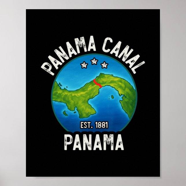 Panama Canal Est.1881  Poster (Vorne)