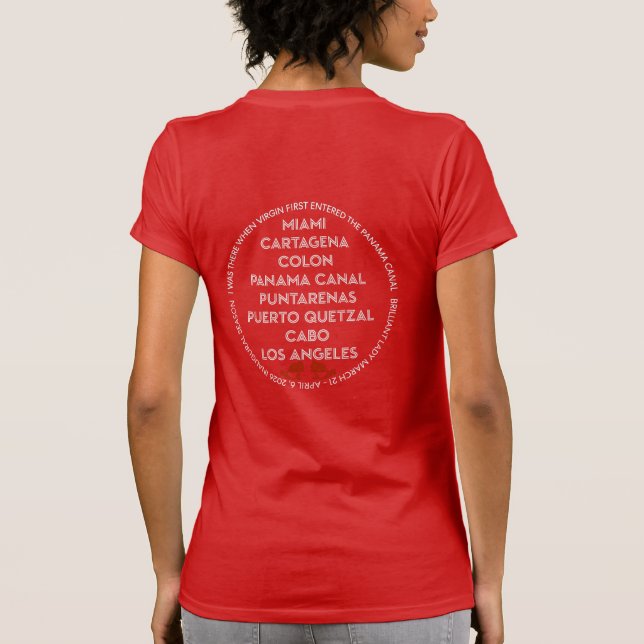 Panama Canal First Time Back  T-Shirt (Rückseite)