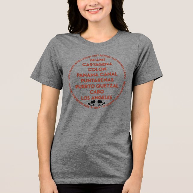 Panama Canal First Time Tri-Blend Shirt (Vorderseite)