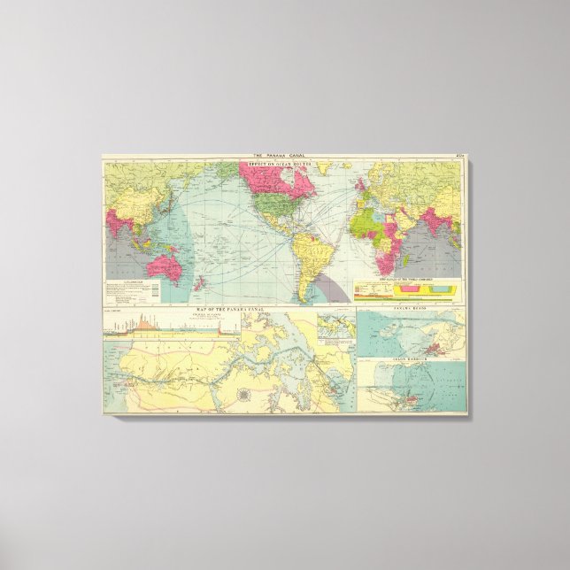 Panama Canal Leinwanddruck (Vorderseite)
