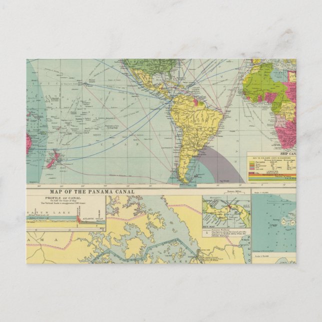 Panama Canal Postkarte (Vorderseite)
