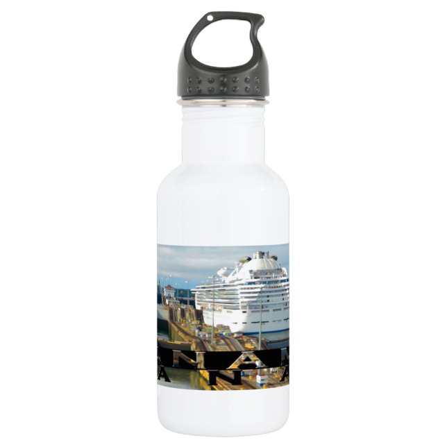 Panama Canal Souvenir Edelstahlflasche (Vorderseite)
