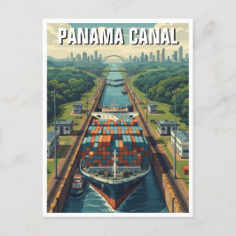 Panama Canal Travel Postkarte