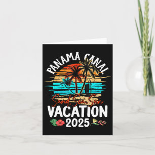 Panama Canal Vacation 2025 Matching Family Group Karte