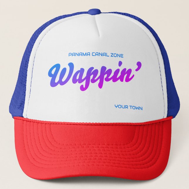Panama Canal Zone — Wappin' Trucker Hat Truckerkappe (Vorderseite)