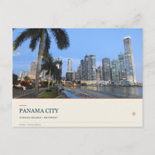 Panama City Bayfront an der Avenida Balboa Postkarte