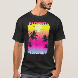Panama City Beach Florida Fl Sommer Vintager Sonne T-Shirt