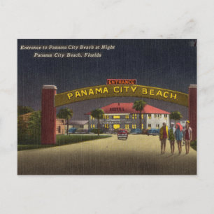 Panama City Beach, Florida im Vintage-Stil Postkarte