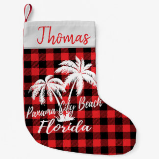 Panama City Beach Florida Palmen Trees Kleiner Weihnachtsstrumpf