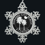 Panama City Beach Florida Schneeflocken Zinn-Ornament<br><div class="desc">Panama City Beach Florida</div>