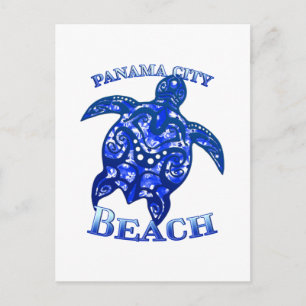 Panama City Beach Florida Vacation Tribal Turtle Postkarte