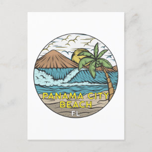 Panama City Beach Florida Vintage auf Deutsch Postkarte