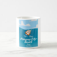 Panama City Beach Florida Vintage-Reiseplakat.
