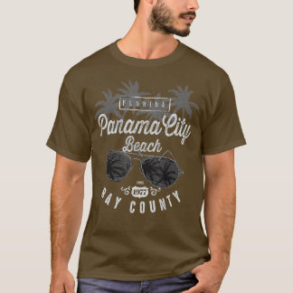 Panama City Beach Florida Vintage Shades Graphic  T-Shirt