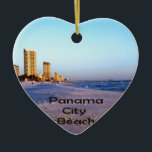 Panama City Beach Keramik Ornament<br><div class="desc">Panama City Beach Florida Surf Ozeanwellen Bild</div>