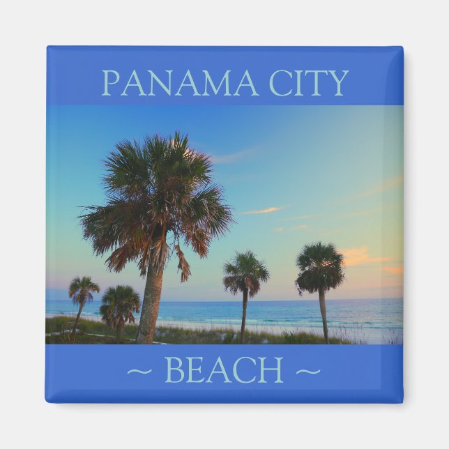 Panama City Beach Palm Tree Florida Magnete (Vorne)