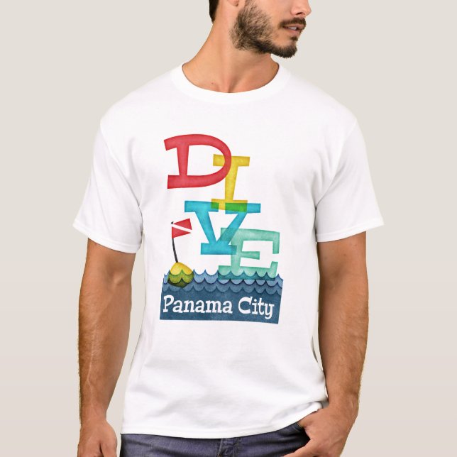 Panama City - Colorful Scuba T-Shirt (Vorderseite)