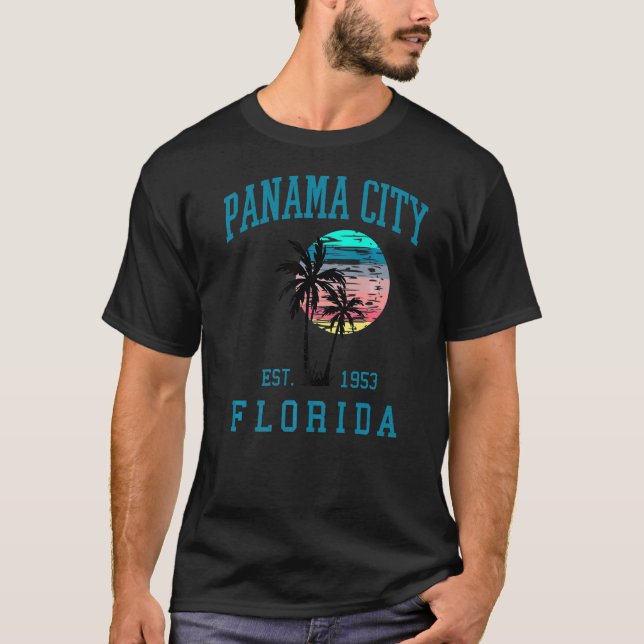 Panama City Florida Frühlingsferien Beach Palm Tr T-Shirt (Vorderseite)