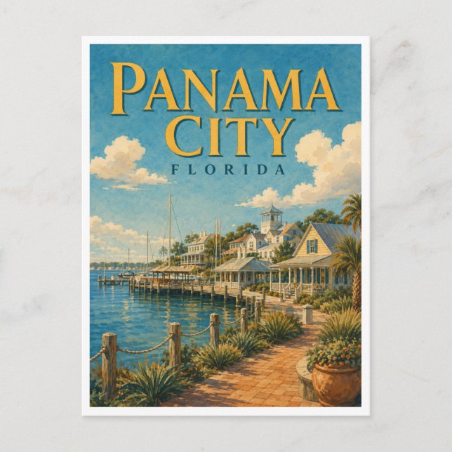 Panama City Florida St. Andrews GeoSaga Postkarte (Vorderseite)